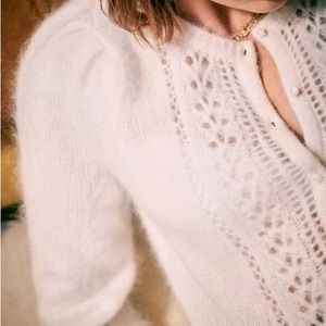 Sezane Egide Cardigan - Ecru/small